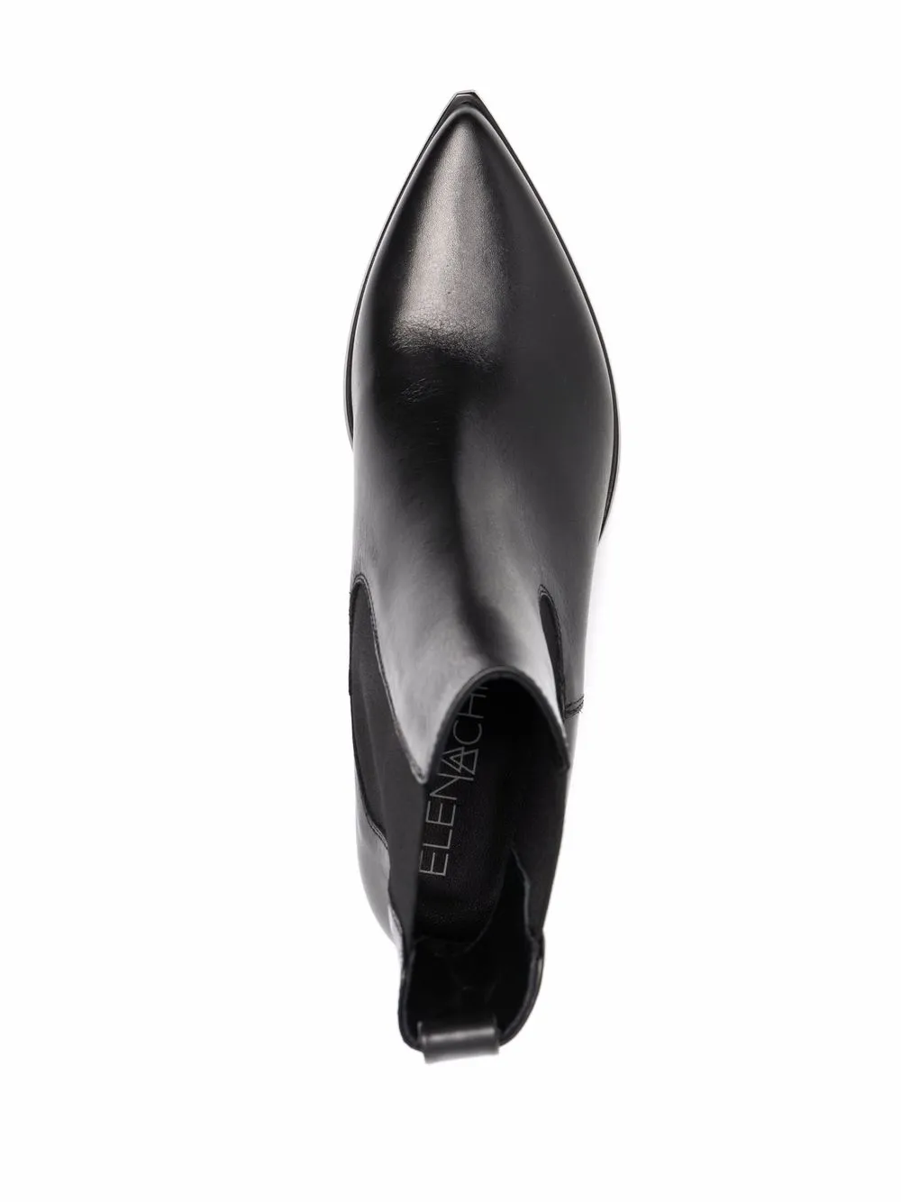Elena Iachi Tapered Heel Ankle Boots In Black