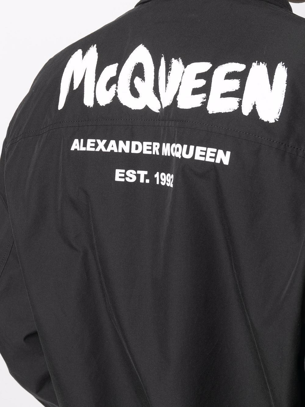 фото Alexander mcqueen куртка-рубашка с логотипом