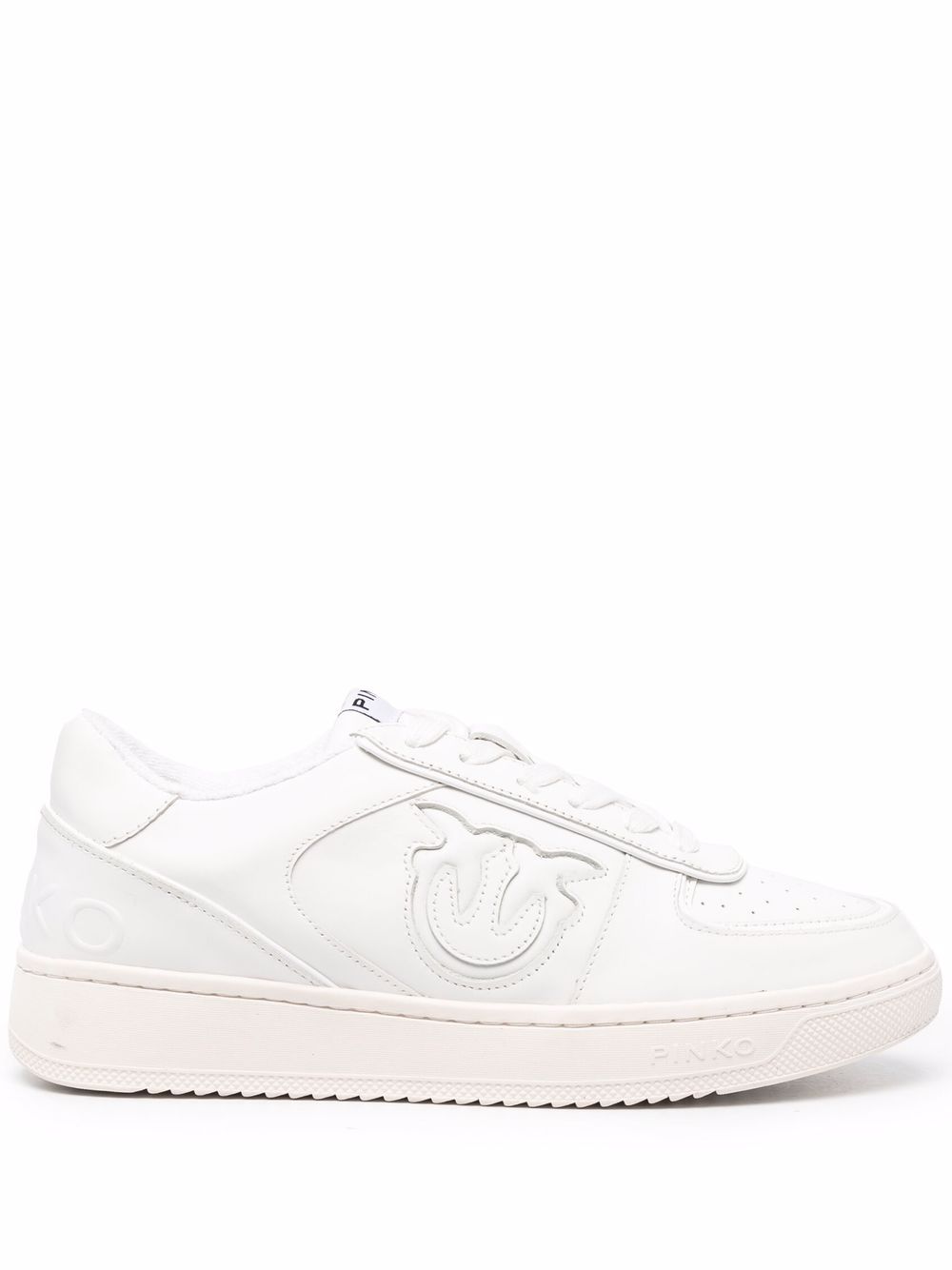 

PINKO tenis bajos con logo en relieve - Blanco