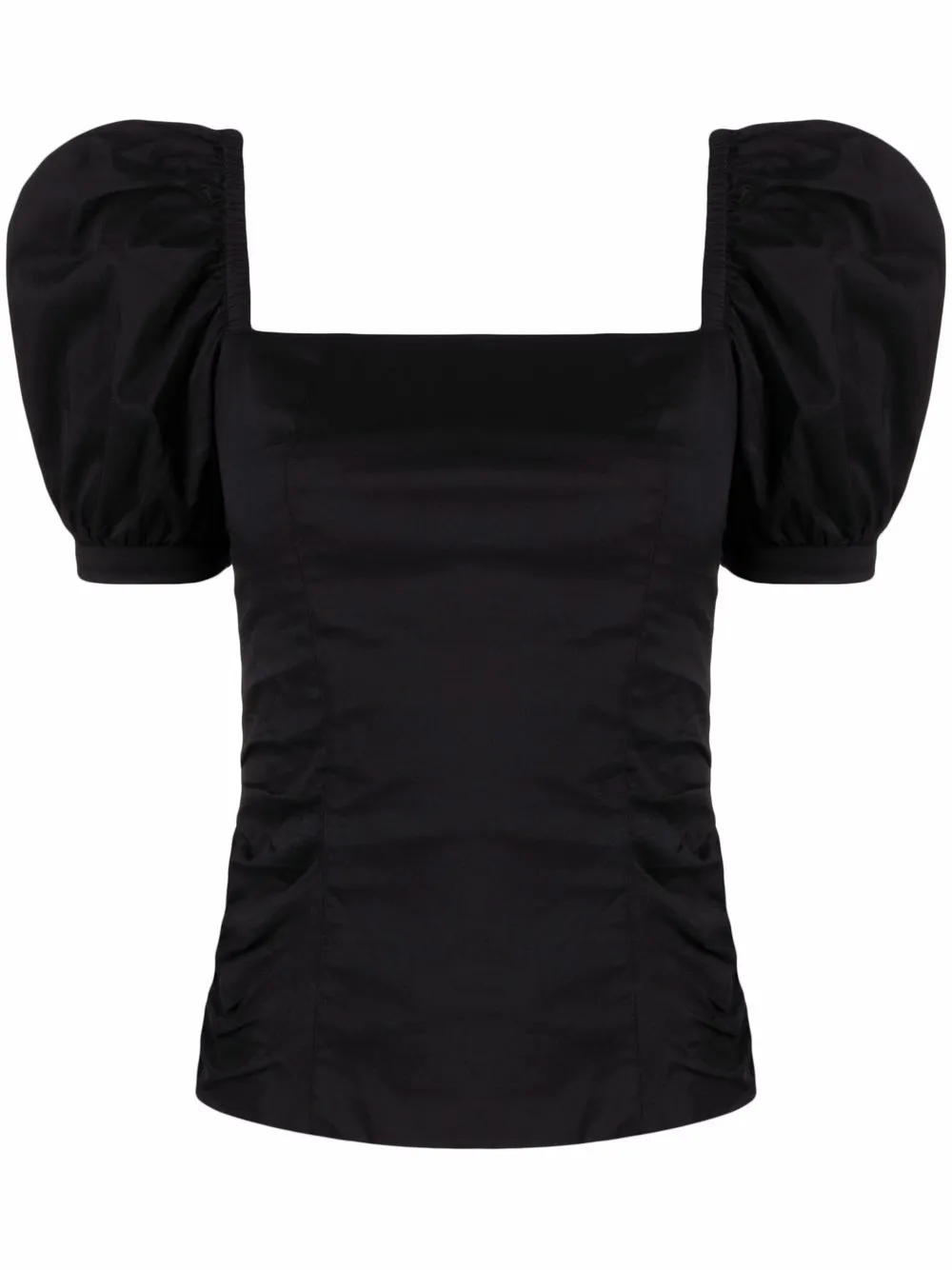 

PINKO top con cuello cuadrado - Negro