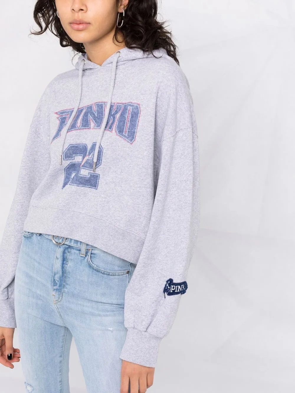 фото Pinko укороченное худи с логотипом