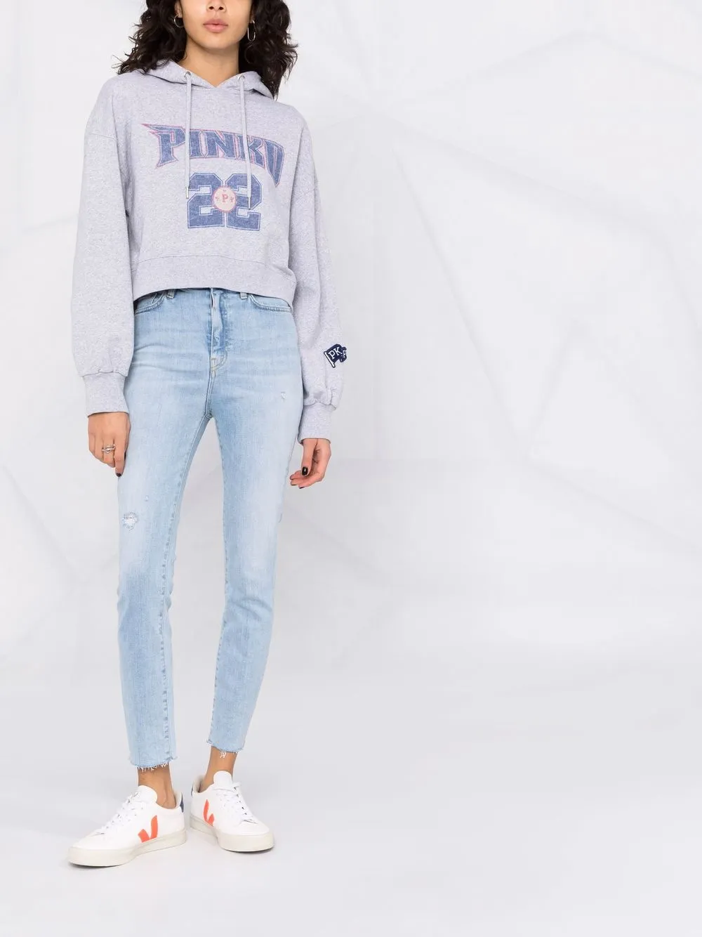 фото Pinko укороченное худи с логотипом