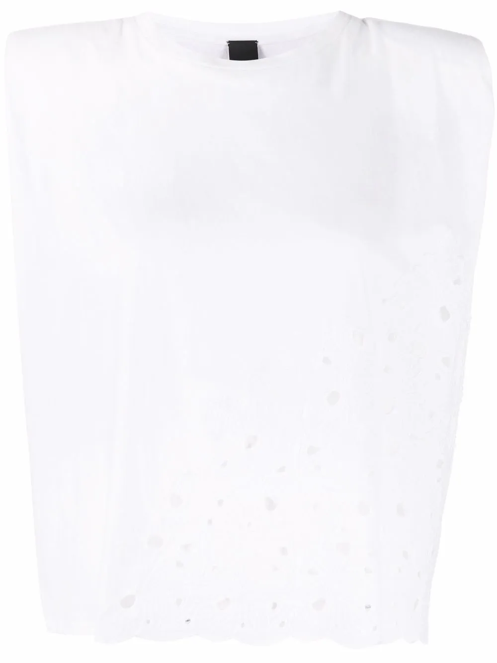 

PINKO camiseta con detalles florales - Blanco