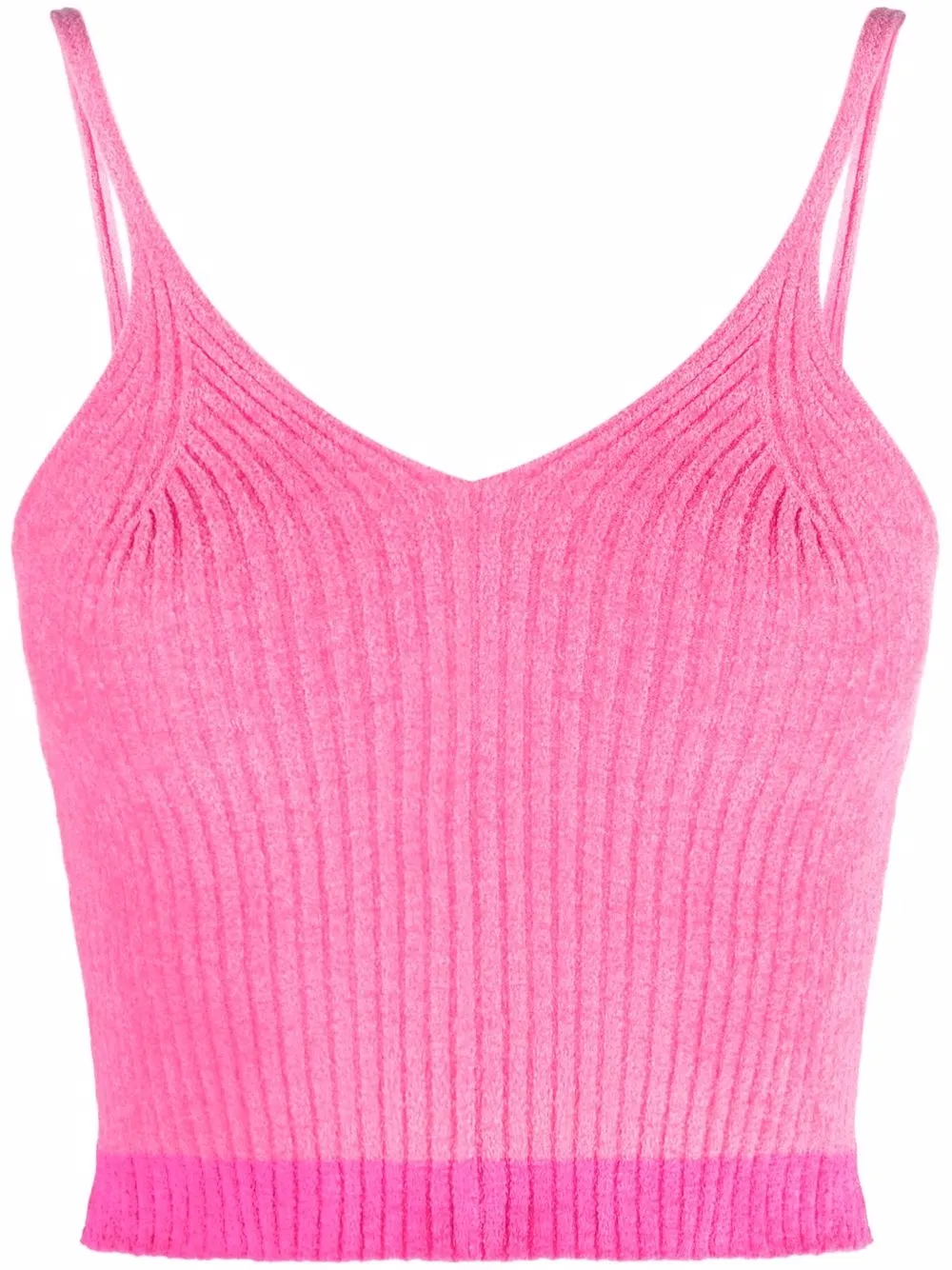 

PINKO top tejido de canalé - Rosado