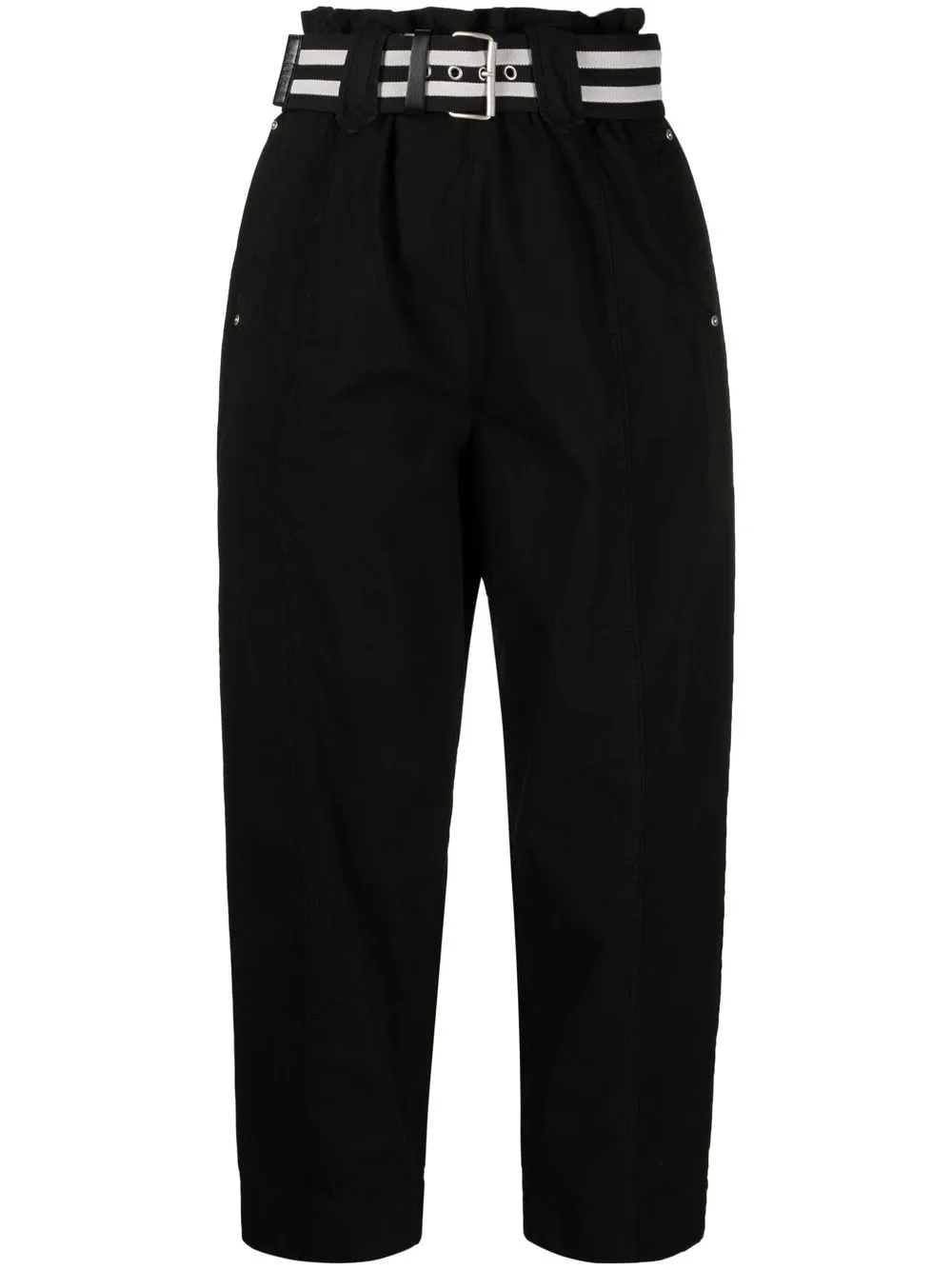 

PINKO pantalones rectos con tiro alto - Negro