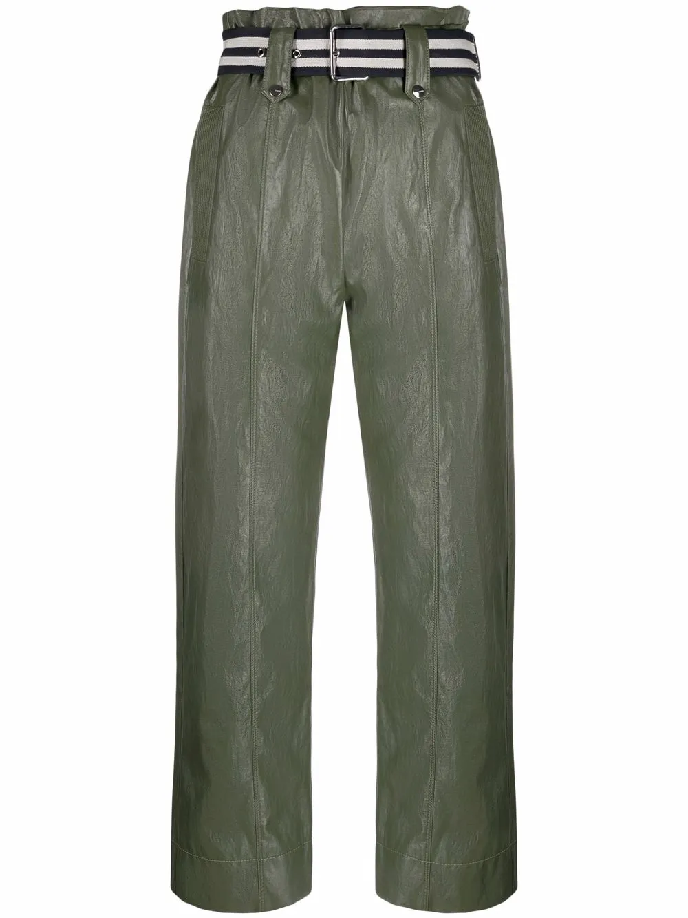 

PINKO pantalones capri con tiro alto - Verde