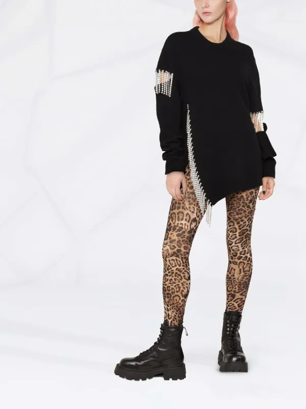 PINKO leopard-print Leggings - Farfetch