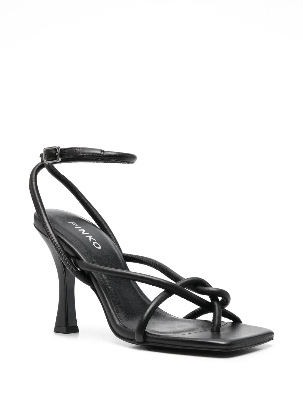 leather square toe sandals