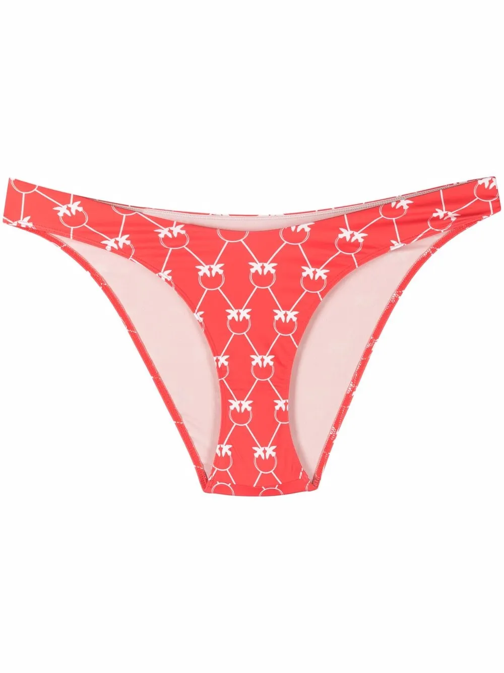 

PINKO bikini bottom con logo estampado - Rojo