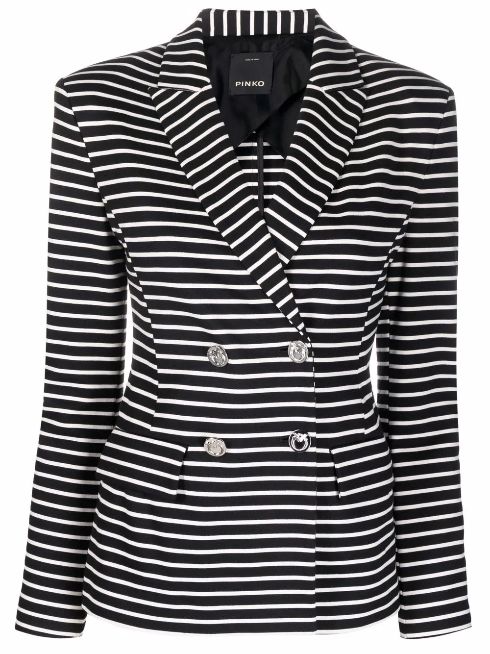 

PINKO blazer con motivo de rayas horizontales - Azul