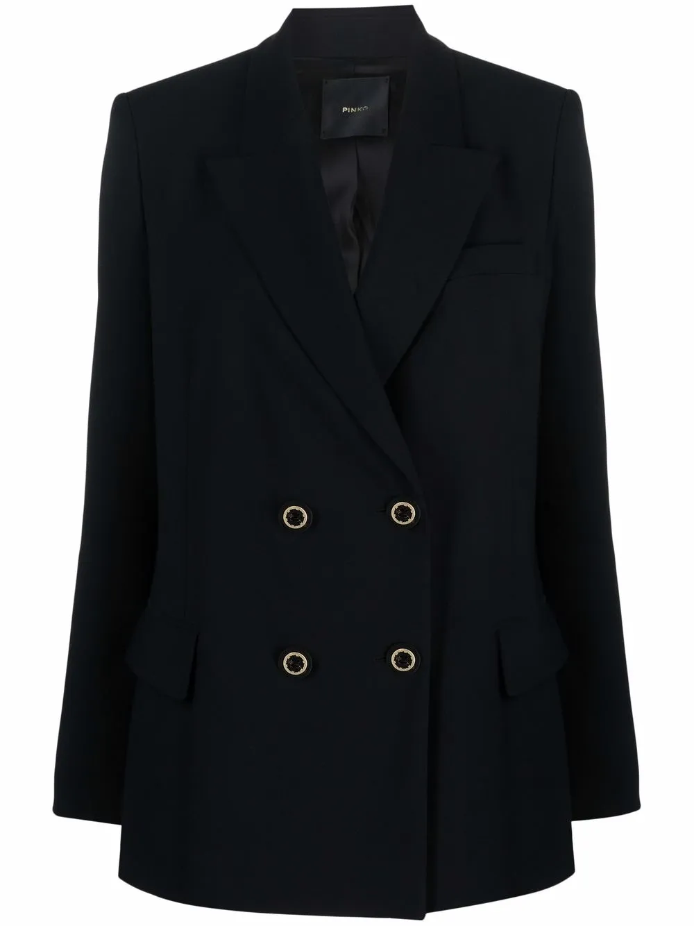 

PINKO blazer con doble botonadura - Negro