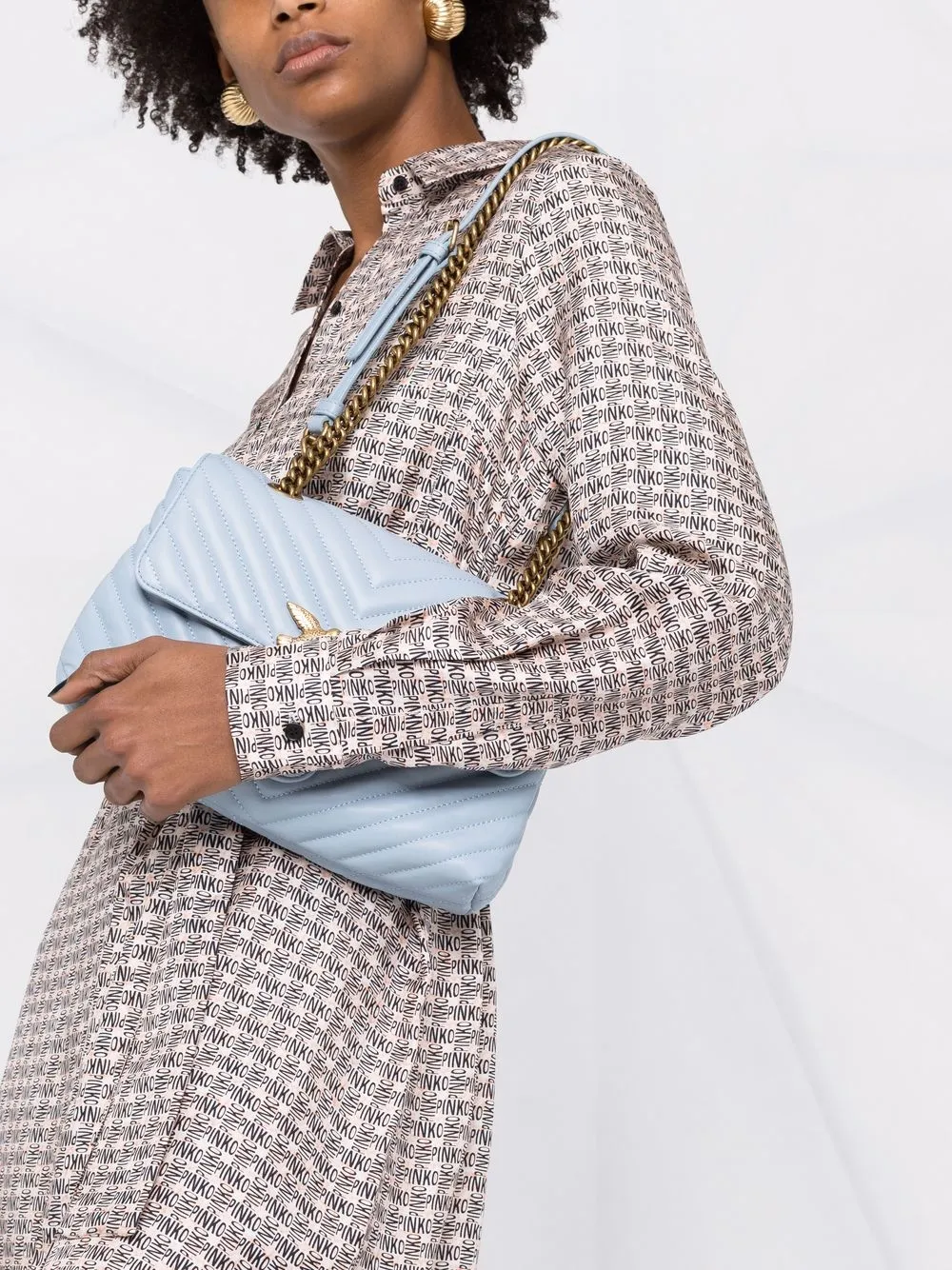 фото Pinko стеганая сумка на плечо lady love bag puff