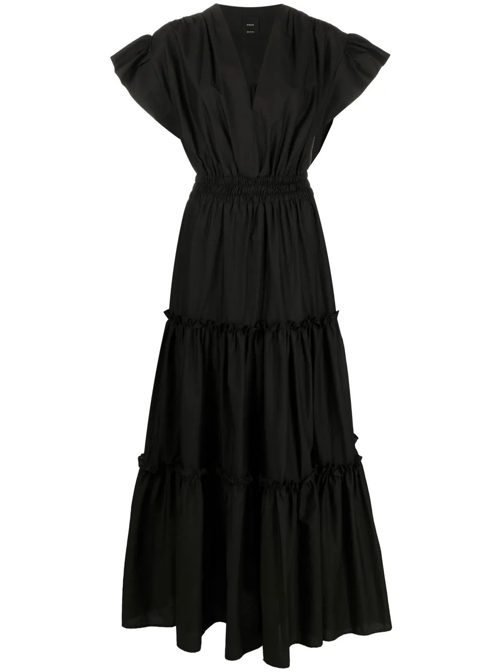 

PINKO poplin tiered dress - Black