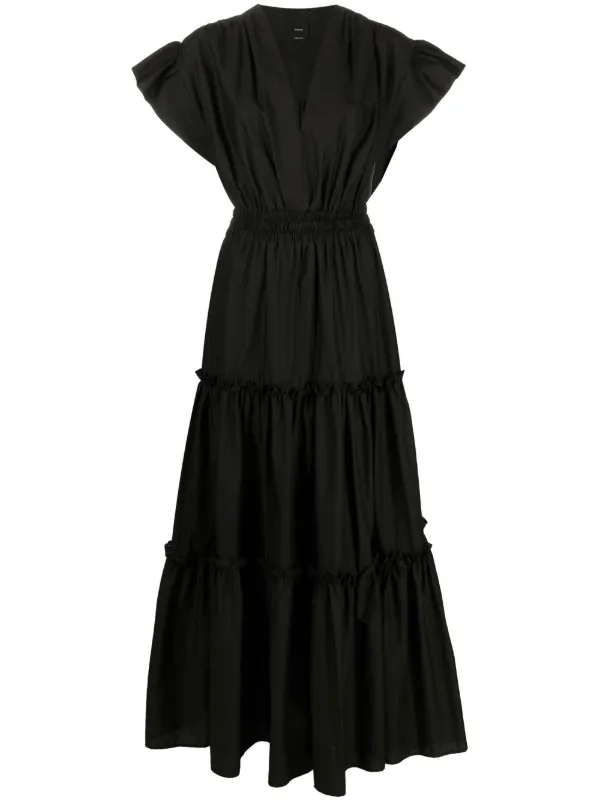 PINKO Poplin Tiered Dress - Farfetch