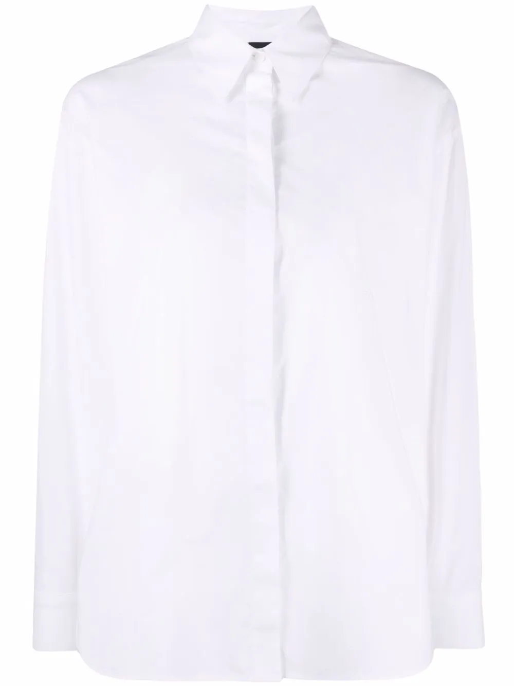 

PINKO camisa con cuello recto de pico - Blanco