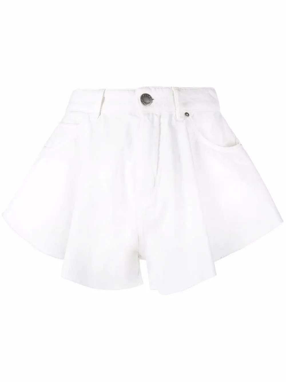 

PINKO shorts de mezclilla con bolsillos - Blanco