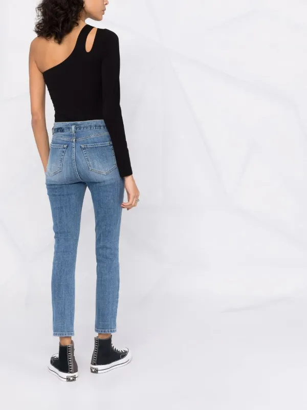 Shop PINKO distressed skinny jeans with 