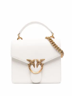 Pinko love birds buckle crossbody bag - nero. donna farfetch pelle neri -  Stileo.it