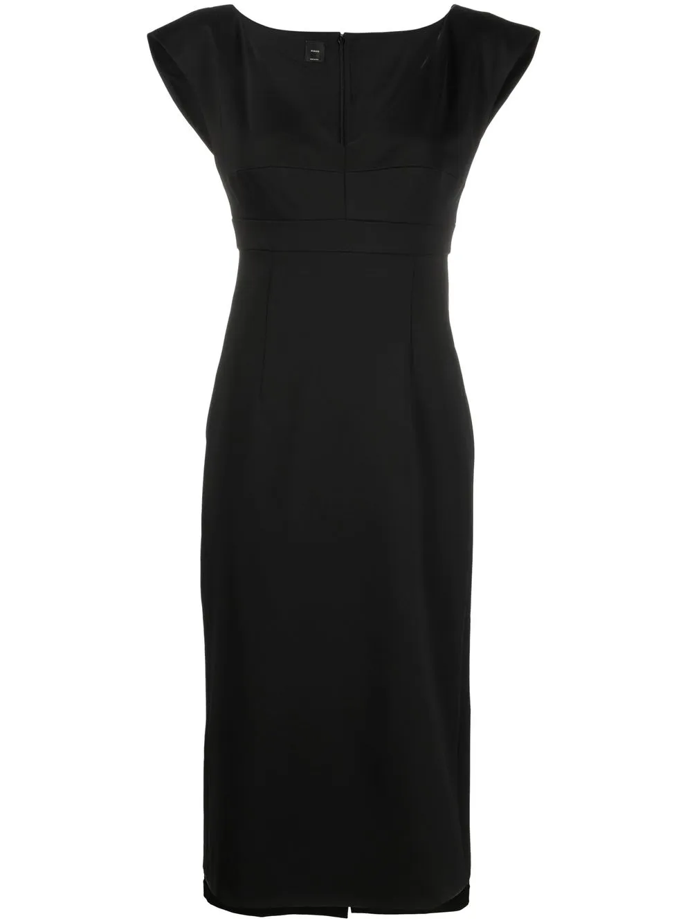 

PINKO vestido con cuello barco - Negro