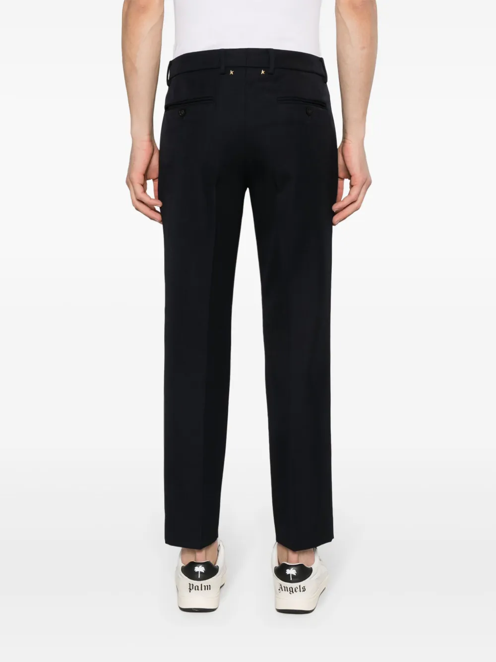 Golden Goose Milano Tailored Tapered Trousers in Blue, view 4