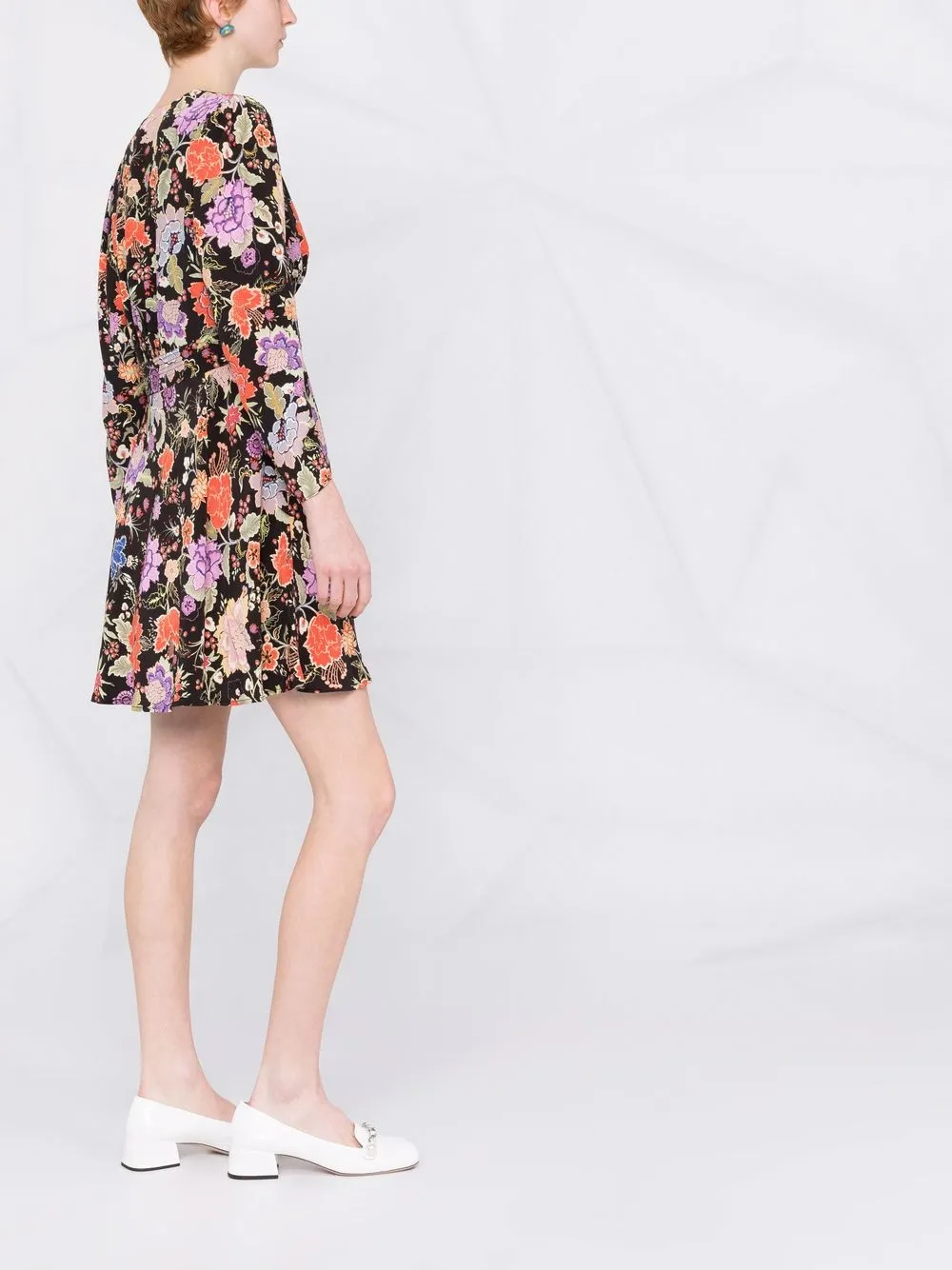 Shop Rixo floral pattern mini dress with Express Delivery FARFETCH