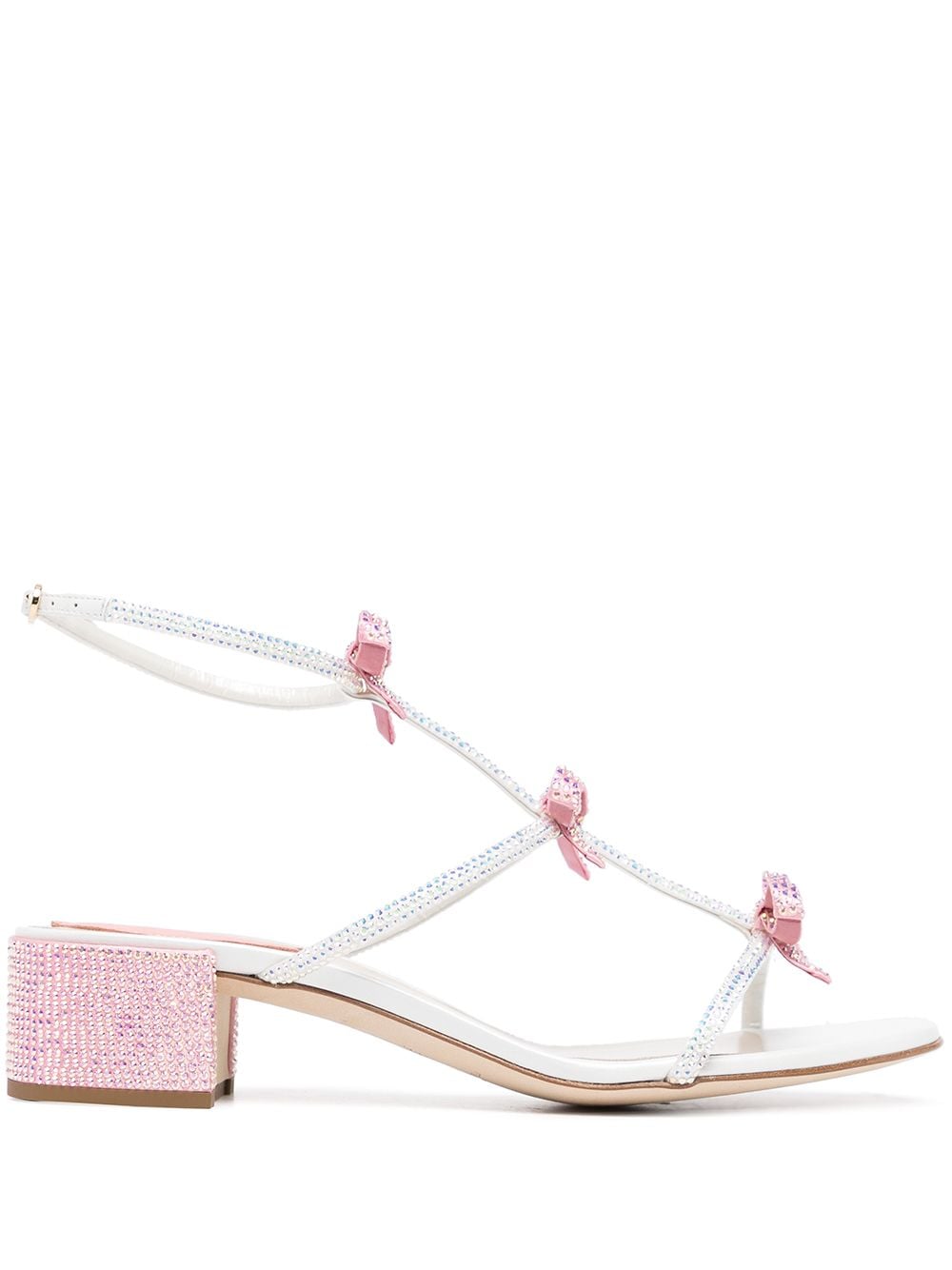 

René Caovilla strappy bow-detail sandals - Pink