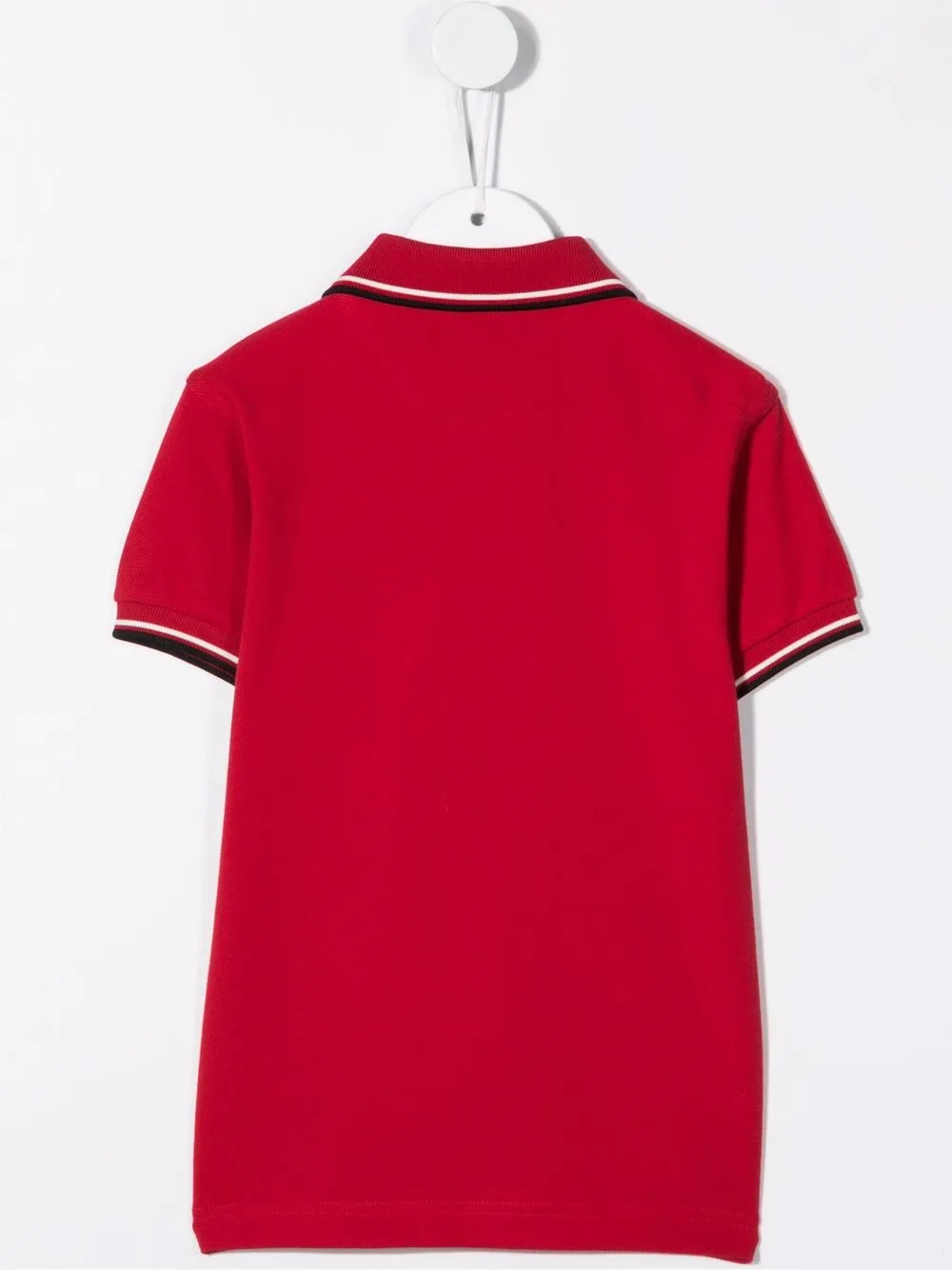 Fred Perry Kids Poloshirt met gestreepte afwerking Rood