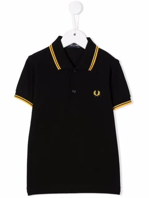 Fred Perry Kids stripe-trim polo shirt