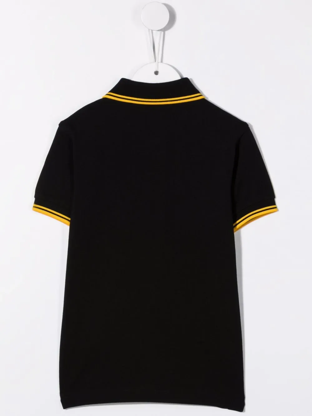 Fred Perry Kids Poloshirt met gestreepte afwerking Zwart
