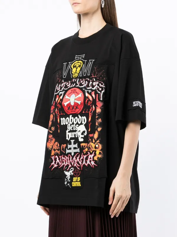 Shop VETEMENTS graphic-print oversized 