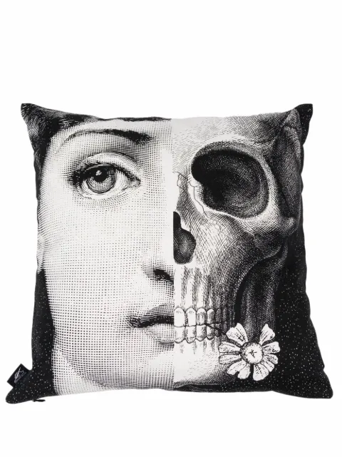 Fornasetti Lina Cavalieri-print cushion