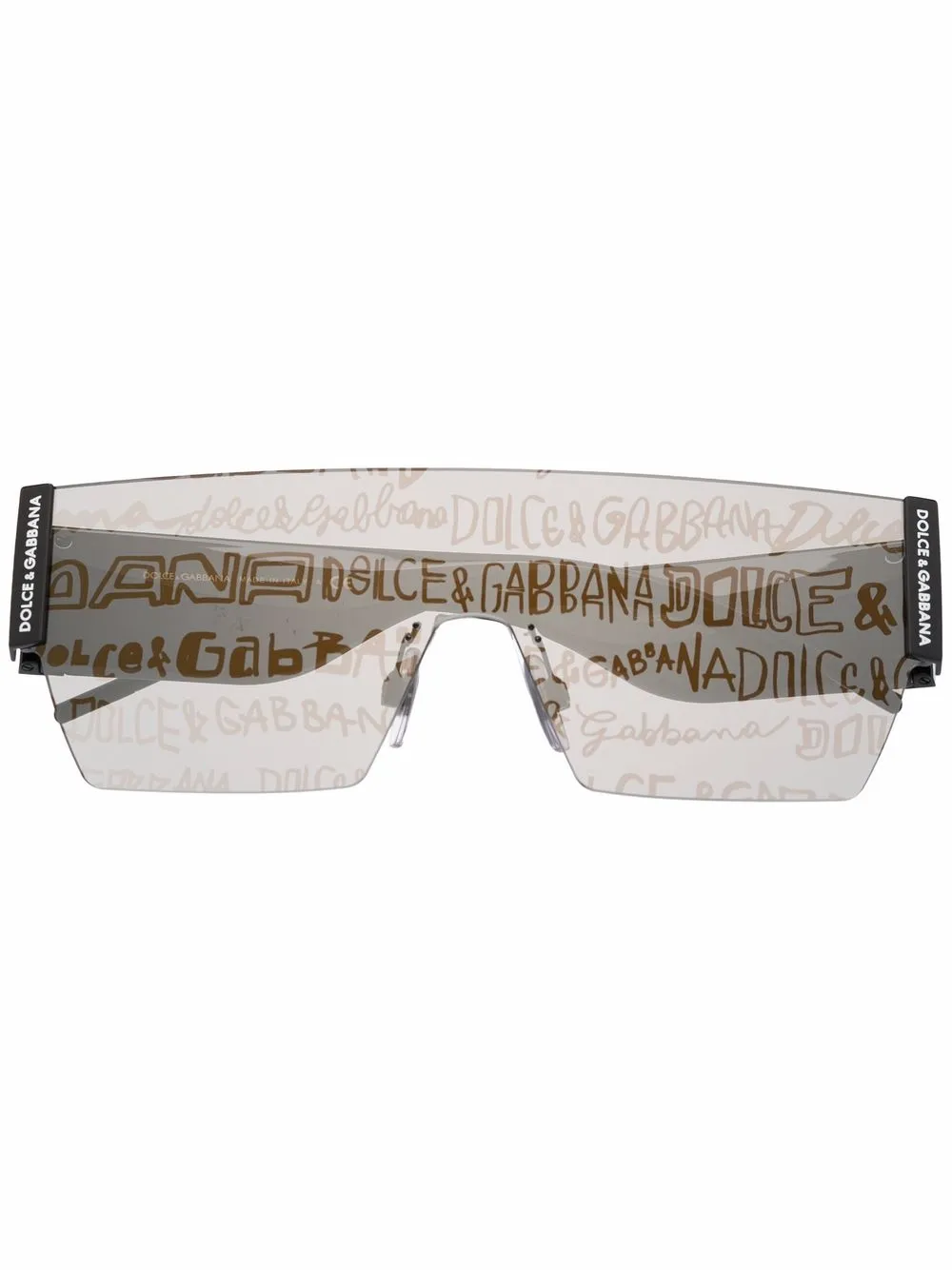 Dolce & Gabbana Eyewear Zonnebril met logo Zwart