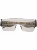 Dolce & Gabbana Eyewear logo tinted visor sunglasses - Black