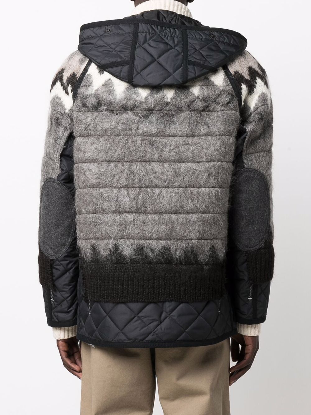 Junya Watanabe MAN intarsia-knit Hooded Jacket - Farfetch