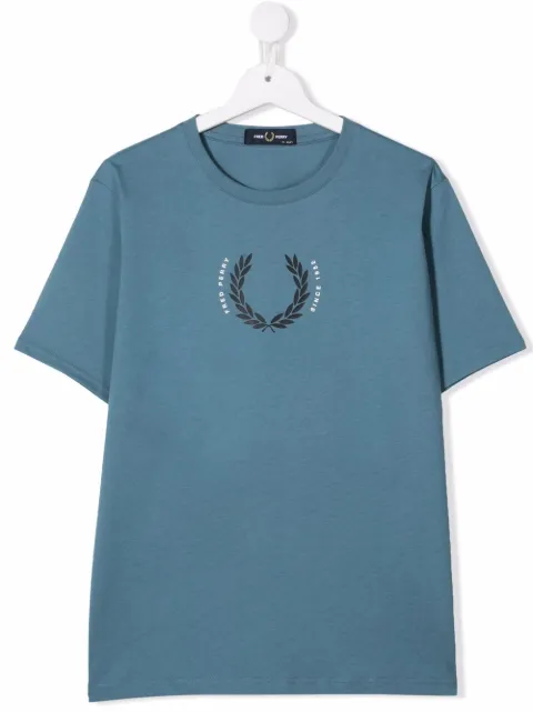 Fred Perry Kids TEEN logo-print T-shirt