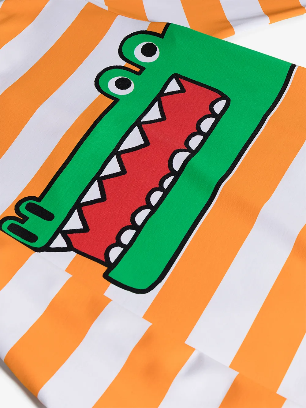  Stella Mccartney Kids Badeanzug Mit Grafischem Print   Orange 