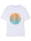 Stella McCartney Kids circle logo-print T-shirt - White