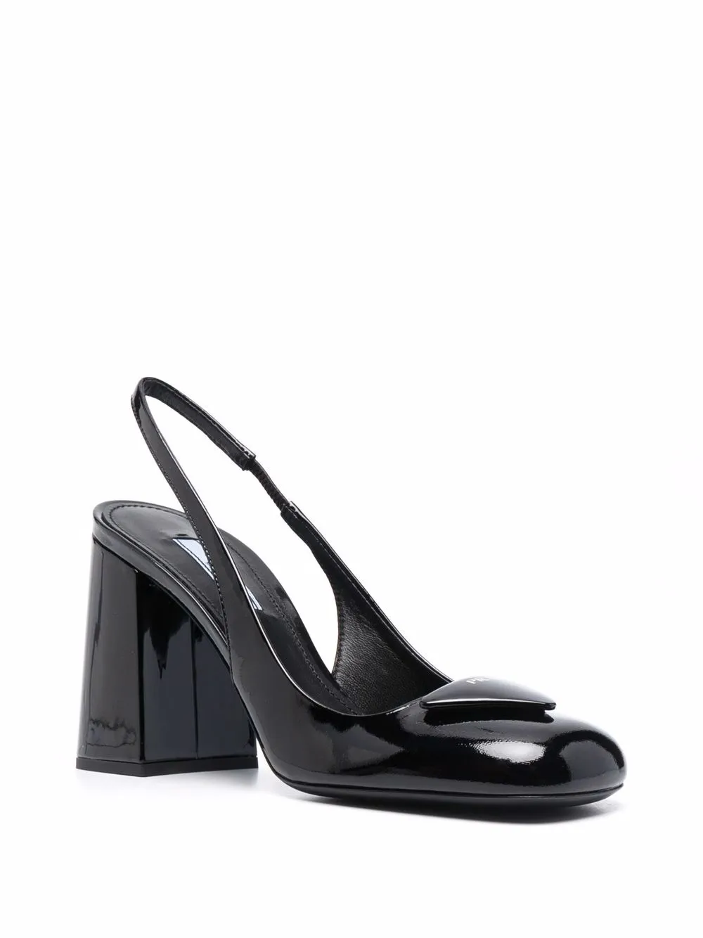 Prada Lakleren slingbacks pumps - Zwart