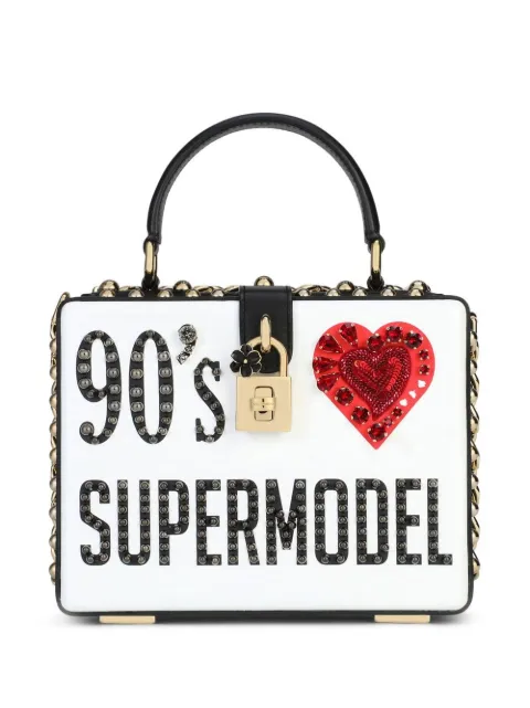 Dolce & Gabbana Dolce Box 90s-print top-handle bag