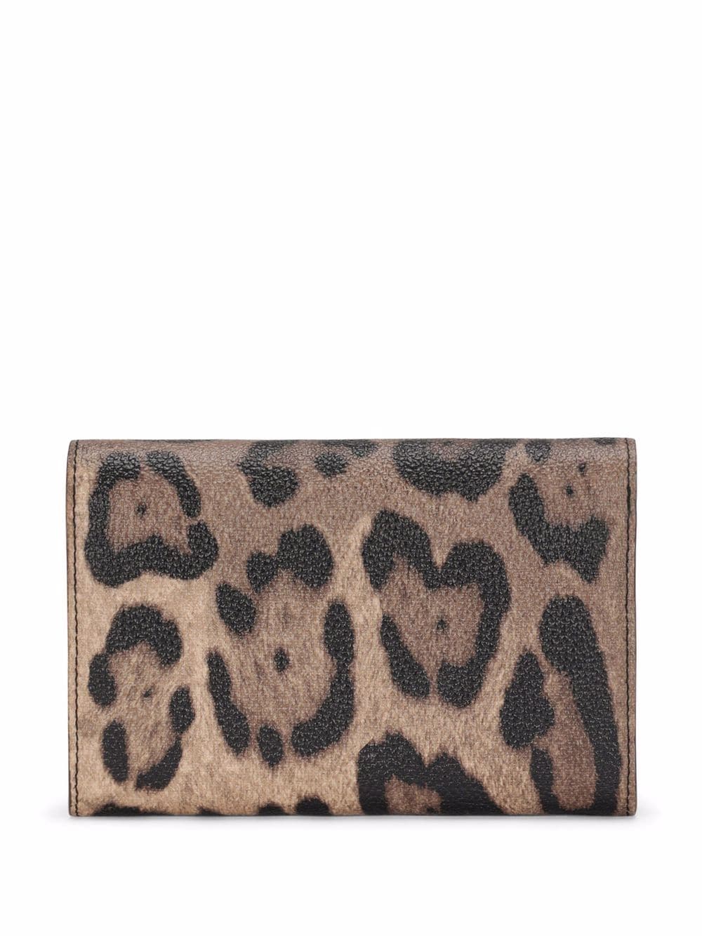 3-fold PU leather wallet with gold-embossed animal print (more