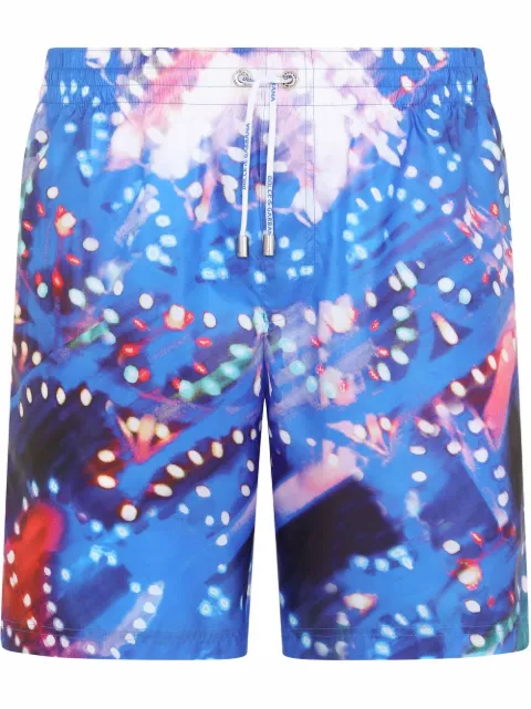 Dolce & Gabbana graphic-print swim shorts
