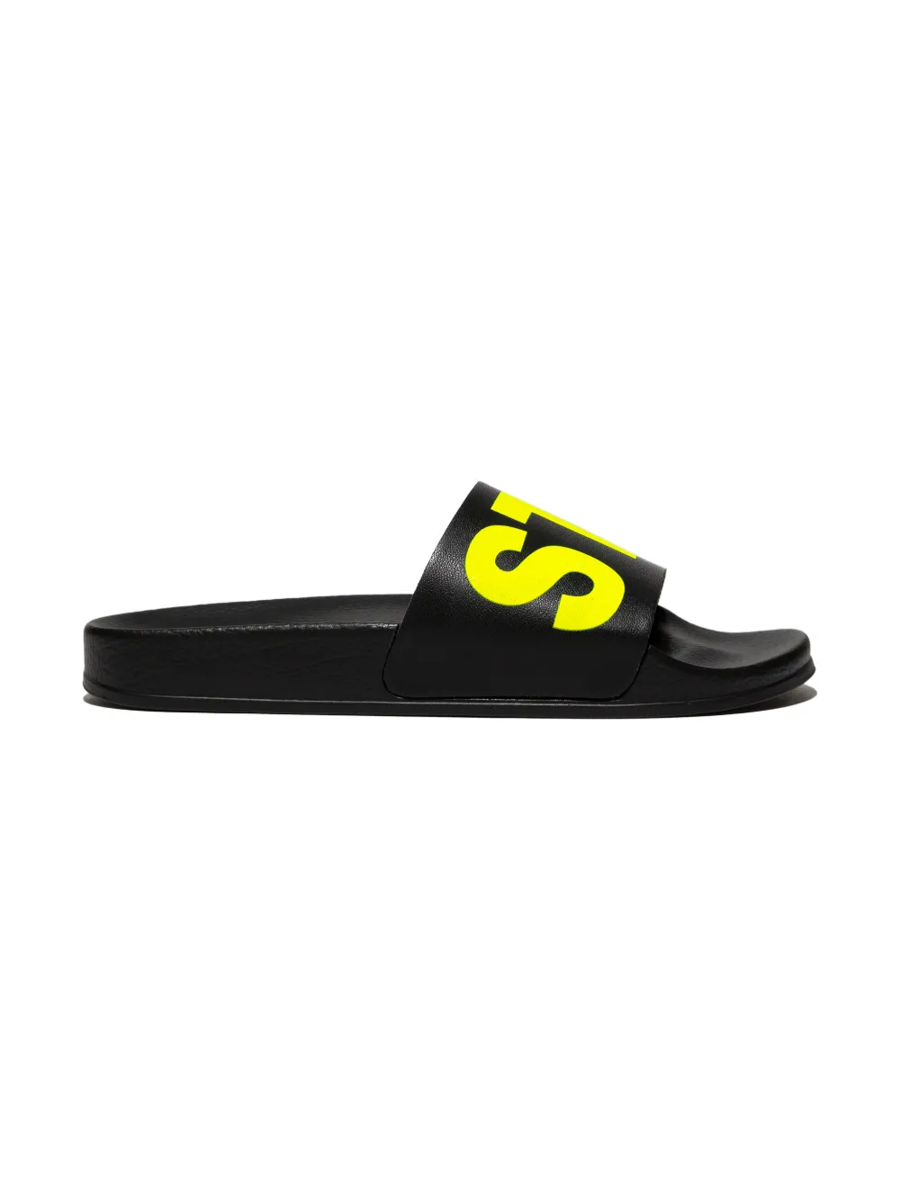 

Stella McCartney Kids sandalias con logo estampado - Negro