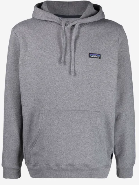 Patagonia logo-patch long-sleeved hoodie