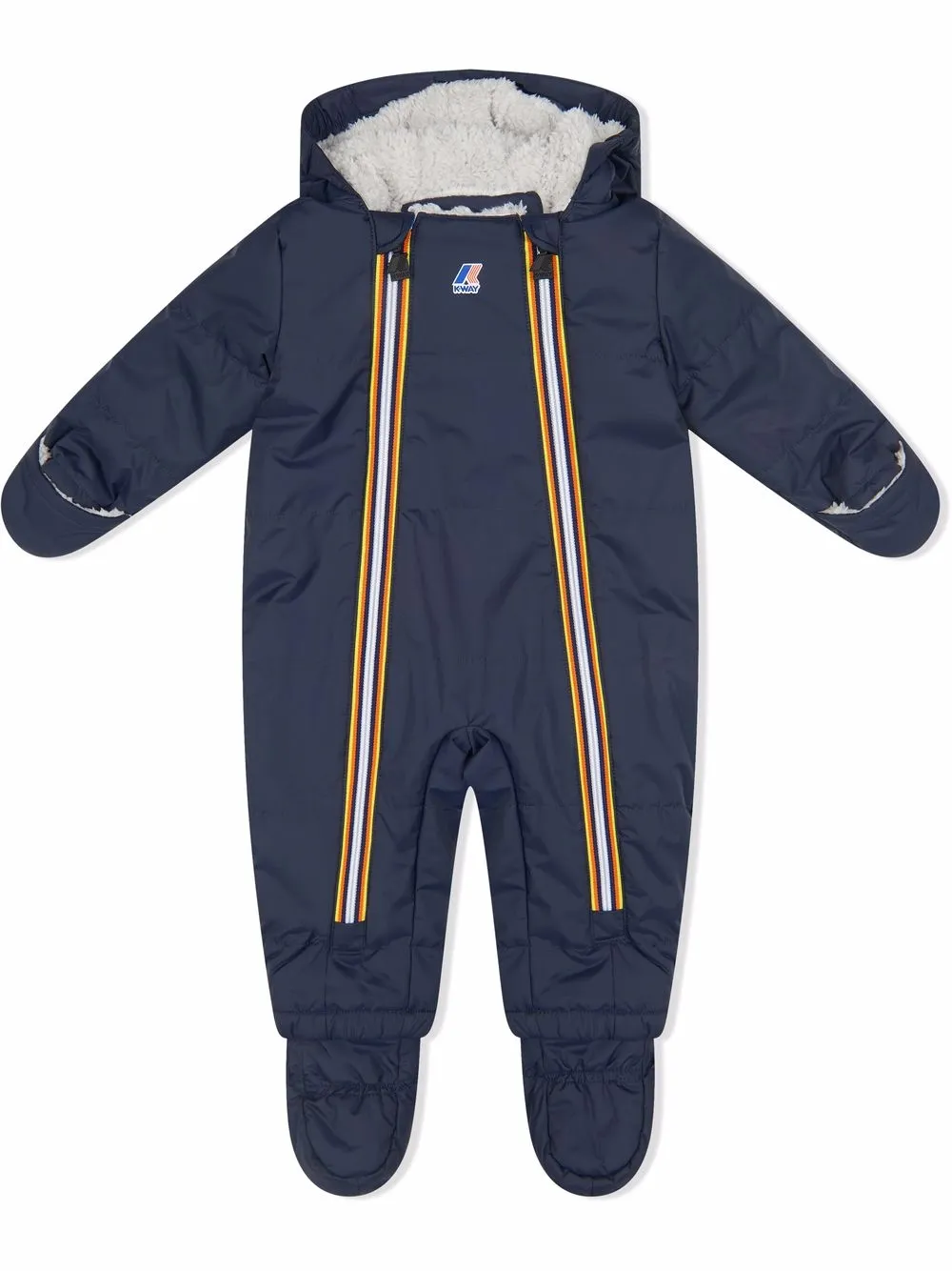 

K-Way traje para nieve capitonado con capucha - Azul