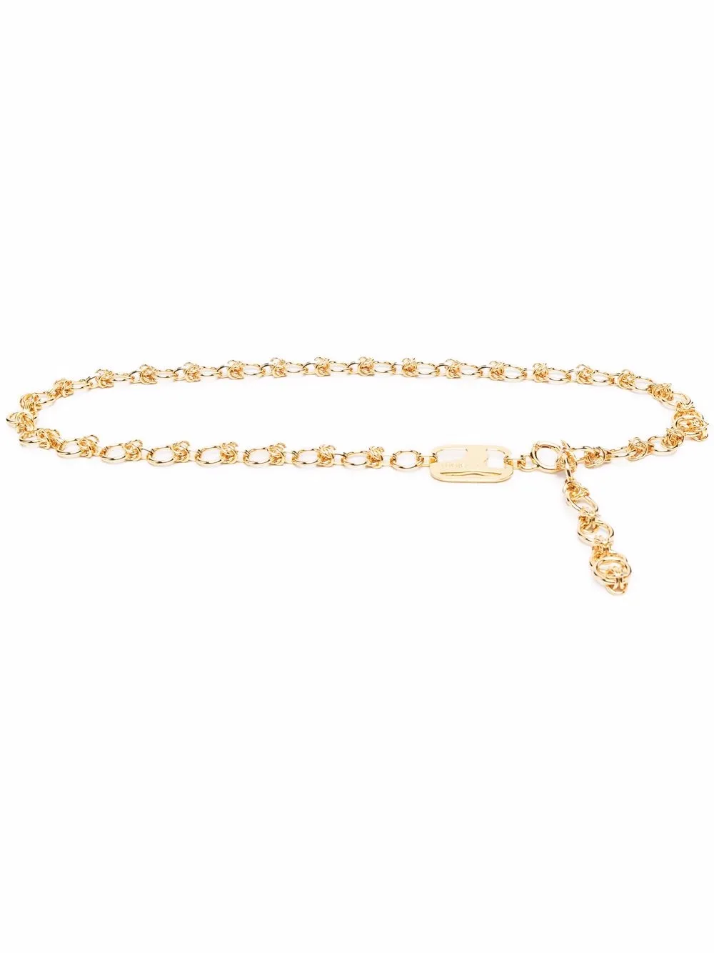 

Maje logo-charm chainlink belt - Gold