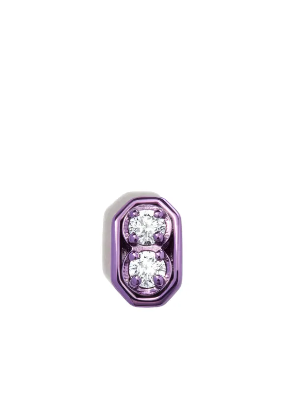 ピアス EERA 'Roma' single earring EÉRA 18K White Gold Roma Diamond Single Earring | Silver