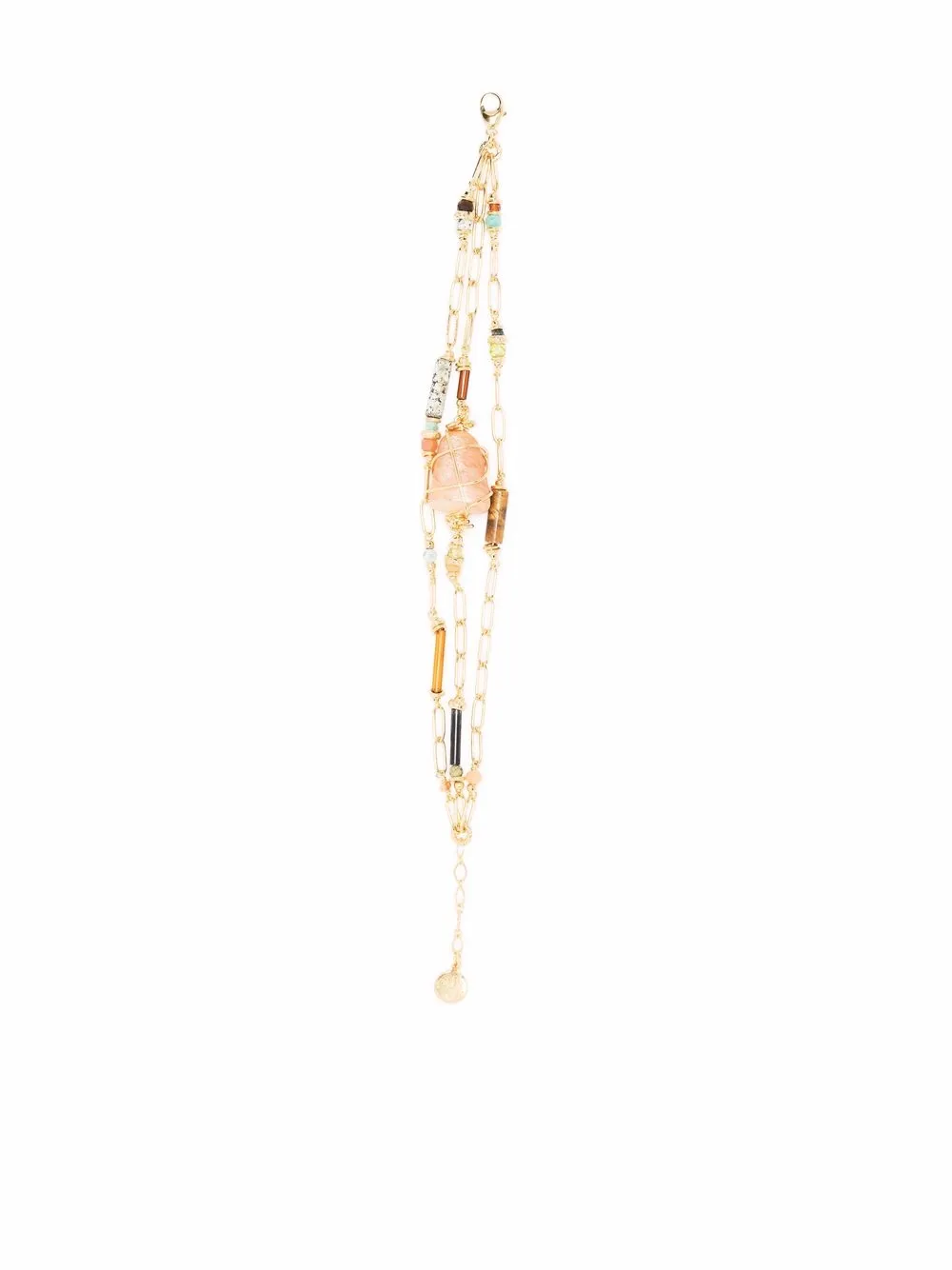 

Gas Bijoux Rainbow bead-embellished bracelet - Gold