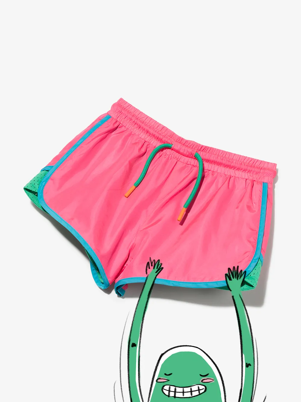 Stella McCartney Kids Shorts met trekkoord - Roze
