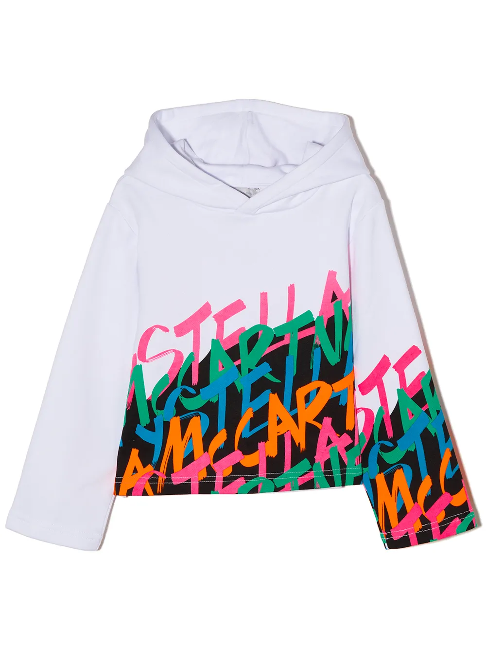 

Stella McCartney Kids hoodie con logo estampado - Negro
