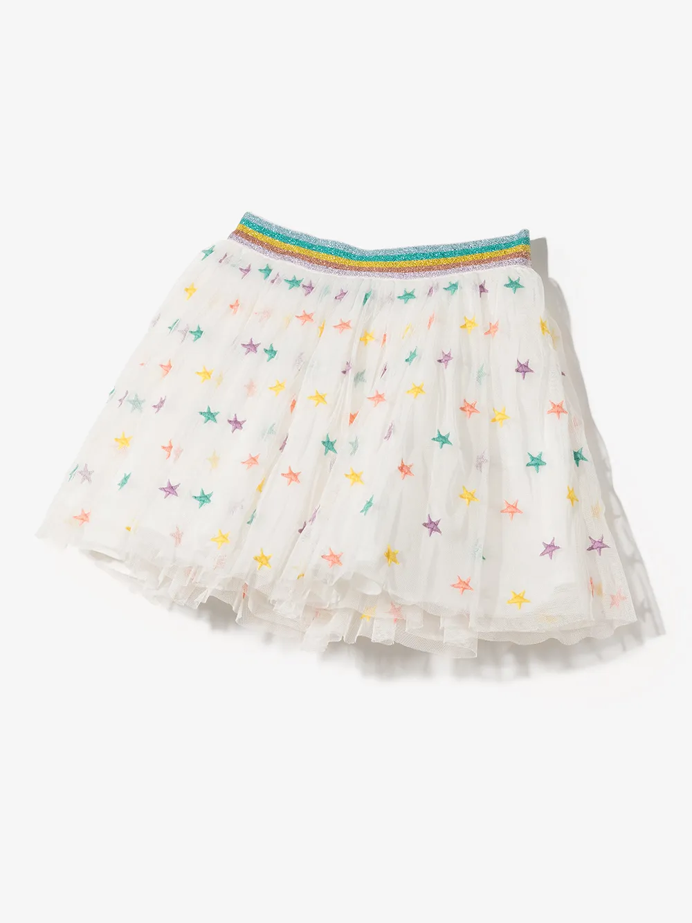 Stella McCartney Kids Rok met geborduurde ster - Wit